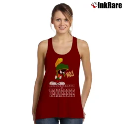 Women’s University Of Tennessee Marvin The Martian Looney Tunes Tank Top in maroon | Lightweight, Movement-Friendly