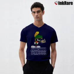 Men’s University Of Tennessee Marvin The Martian Looney Tunes V-Neck Tee in navy | Sharp, Breathable, Everyday Staple