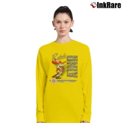 Women’s UNLV Runnin Rebels Hey Reb Mascot 90s March Madness Long-Sleeve Top in yellow | Sleek, Versatile, All-Season