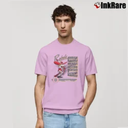 Men’s UNLV Runnin Rebels Hey Reb Mascot 90s March Madness Classic T-Shirt in light pink | Soft, Breathable Everyday Wear