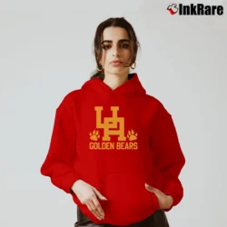 Women’s Upper Arlington Golden Bear Mascot Cozy Hoodie in red | Warm, Structured, Stylish