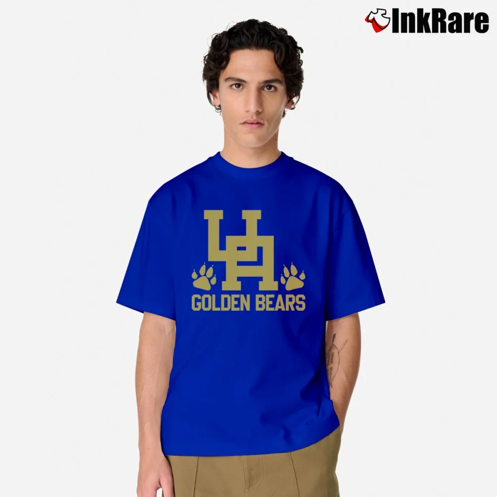 Men’s Upper Arlington Golden Bear Mascot Classic T-Shirt in royal blue | Soft, Breathable Everyday Wear