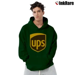 Men’s Ups Postal Delivery Graphic Pullover Hoodie in forest green | Cozy, Durable, Modern Fit