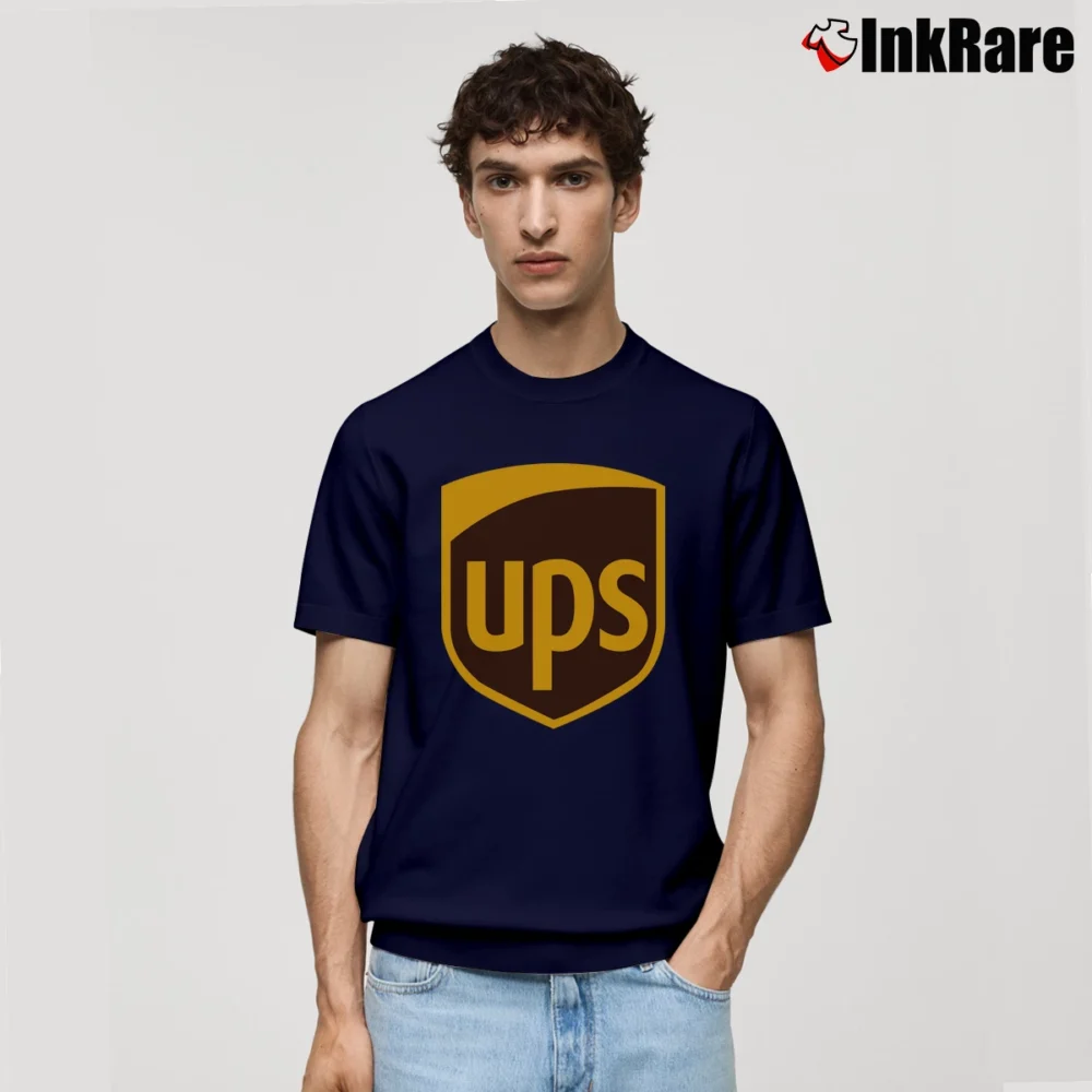 Men’s Ups Postal Delivery Graphic Classic T-Shirt in navy | Soft, Breathable Everyday Wear