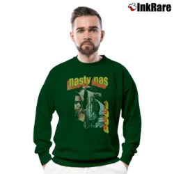 Men’s Urban Outters Nasty Nas Graphic Crewneck Sweatshirt in forest green | Cozy Fabric, Clean Style