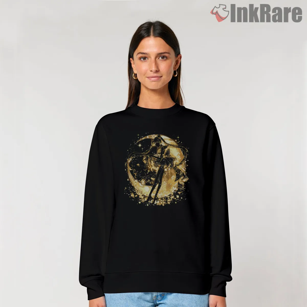 Usagi Tsukino Golden Silhouette Anime Shirt Usagi Tsukino Golden Silhouette Anime Shirt on graphic shirt for women graphic tee