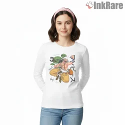 Usopp Brave Warrior Of The Sea Anime Shirt on white long sleeve shirt for women graphic tee