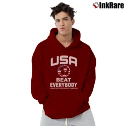 Men’s Uswnt 2019 World Champions Soccer Pullover Hoodie in maroon | Cozy, Durable, Modern Fit