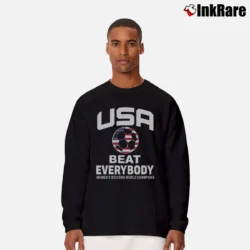 Men’s Uswnt 2019 World Champions Soccer Long-Sleeve Shirt in black | Sleek, Lightweight, Year-Round Wear