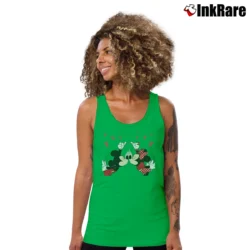 Women’s Valentine Mickey Minnie Matching Couple Tank Top in irish green | Lightweight, Movement-Friendly