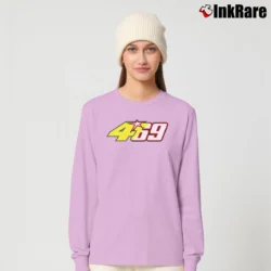 Women’s Valentino Rossi Tribute Racing Long-Sleeve Top in light pink | Sleek, Versatile, All-Season