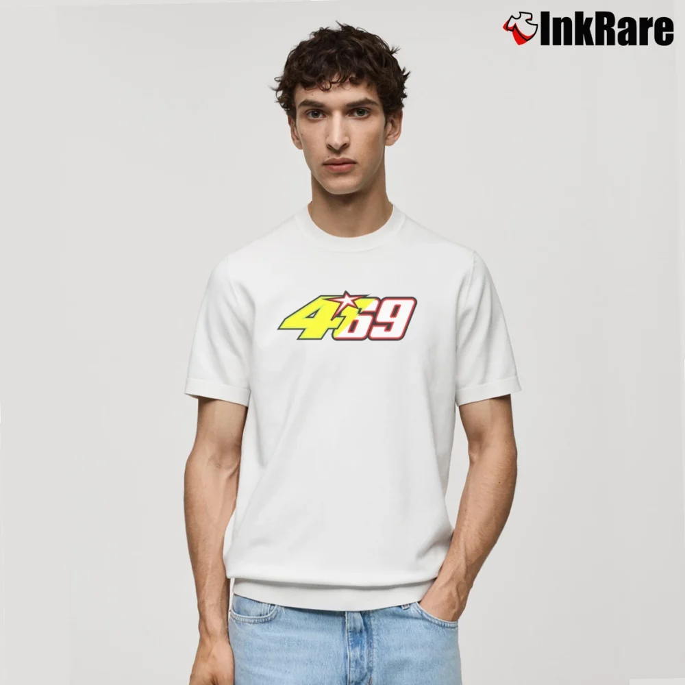 Men’s Valentino Rossi Tribute Racing Classic T-Shirt in white | Soft, Breathable Everyday Wear
