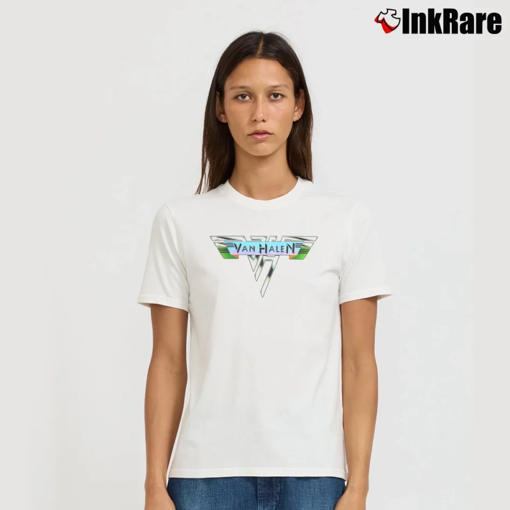Women’s Van Halen 1978 Logo Signature T-Shirt in white | Soft, Flattering Fit