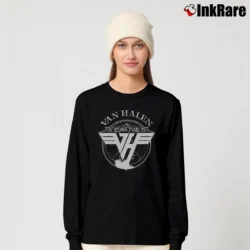 Women’s Van Halen 1979 Tour for Classic Rock Fans Long-Sleeve Top in black | Sleek, Versatile, All-Season