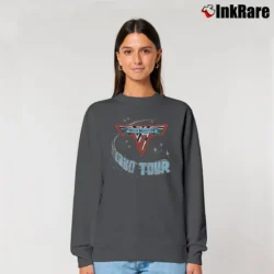 Women’s Van Halen 1980 Tour Dates Of Rock Relaxed Sweatshirt in charcoal | Soft, Laid-Back Vibe