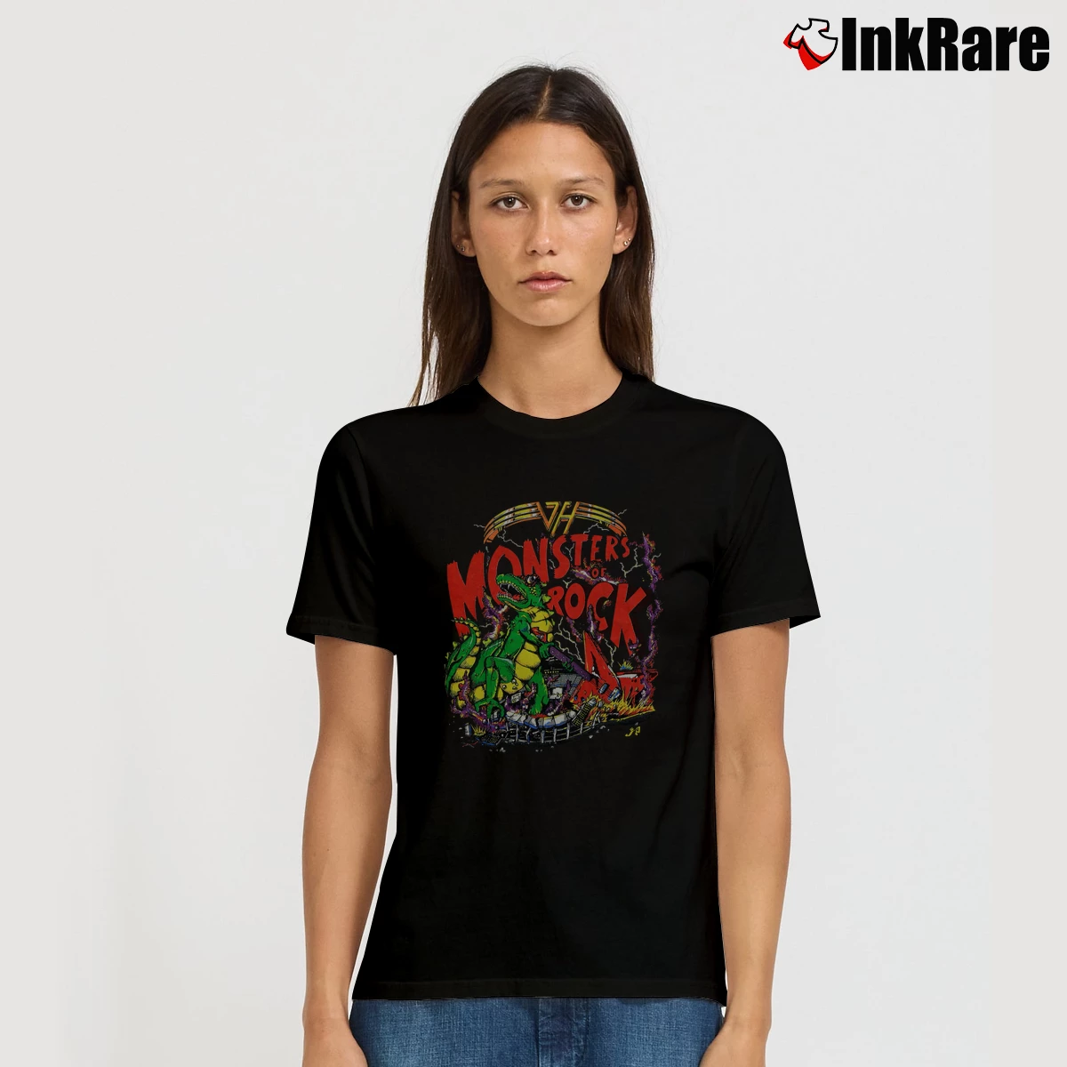 Van Halen 1988 Concert Tour Women’s Signature Tee in black – Effortless Style Women’s Van Halen 1988 Concert Tour Signature T-Shirt in black | Soft, Flattering Fit