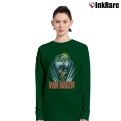 Women’s Van Halen 5150 1986 Tour Long-Sleeve Top in forest green | Sleek, Versatile, All-Season