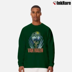 Men’s Van Halen 5150 1986 Tour Long-Sleeve Shirt in forest green | Sleek, Lightweight, Year-Round Wear