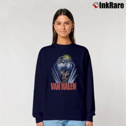 Women’s Van Halen 5150 1986 Tour Relaxed Sweatshirt in navy | Soft, Laid-Back Vibe