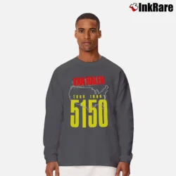 Men’s Van Halen 5150 Vintage Tour 1986 Long-Sleeve Shirt in charcoal | Sleek, Lightweight, Year-Round Wear