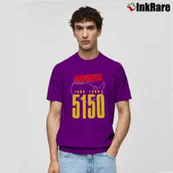 Men’s Van Halen 5150 Vintage Tour 1986 Classic T-Shirt in purple | Soft, Breathable Everyday Wear