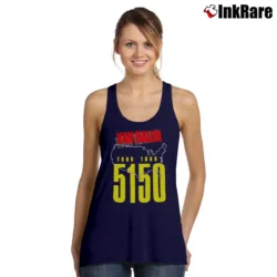 Women’s Van Halen 5150 Vintage Tour 1986 Tank Top in navy | Lightweight, Movement-Friendly