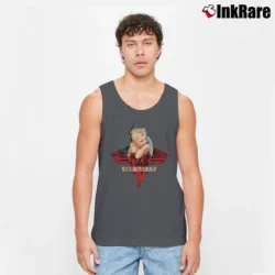 Men’s Van Halen Baby Smoking Logo for Rock Fans Tank Top in charcoal | Breathable, Active-Friendly Design