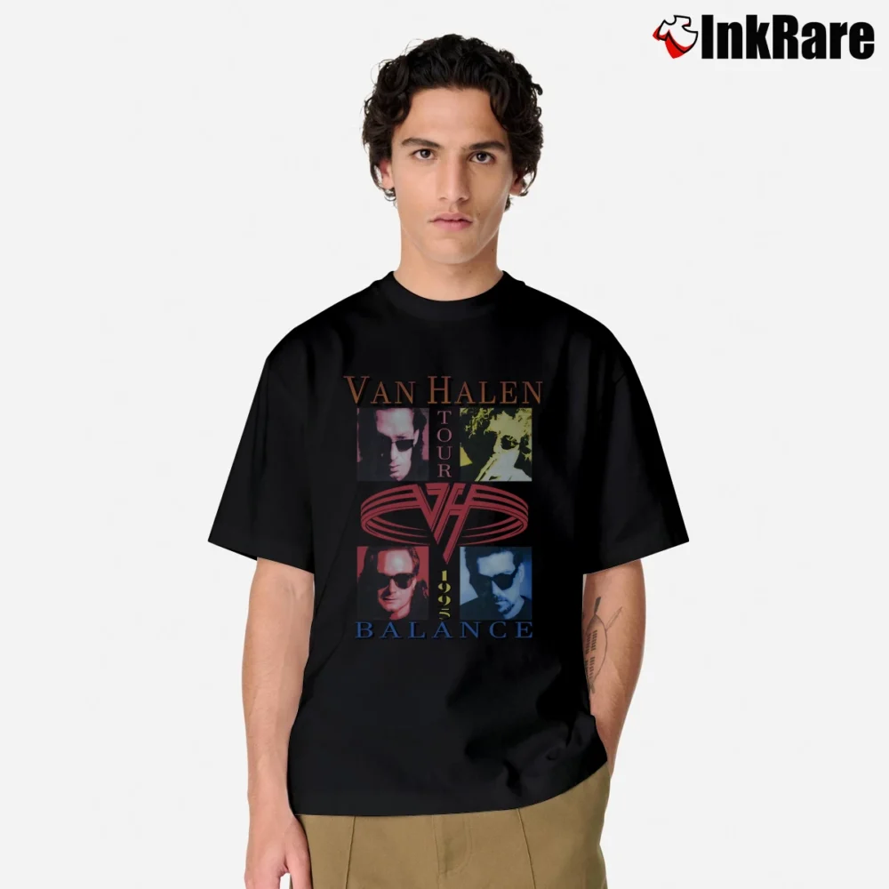 Men’s Van Halen Balance World Tour 1995 Concert Promo Classic T-Shirt in black | Soft, Breathable Everyday Wear