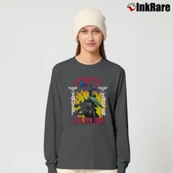 Women’s Van Halen Live 1991 Tour Super Vintage Rock Band Long-Sleeve Top in charcoal | Sleek, Versatile, All-Season