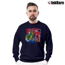 Men’s Van Halen Monsters Of Rock 1987 Tour Crewneck Sweatshirt in navy | Cozy Fabric, Clean Style