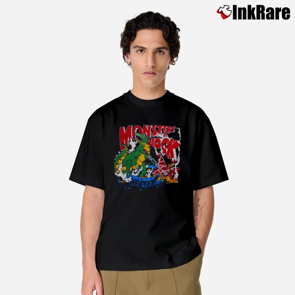 Men’s Van Halen Monsters Of Rock 1987 Tour Classic T-Shirt in black | Soft, Breathable Everyday Wear