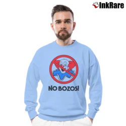 Men’s Van Halen No Bozos Crewneck Sweatshirt in light blue | Cozy Fabric, Clean Style