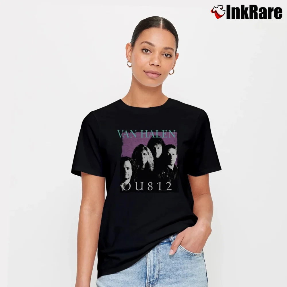 Women’s Van Halen Ou812 1988 Tour Signature T-Shirt in black | Soft, Flattering Fit