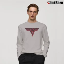 Men’s Van Halen Red Logo Long-Sleeve Shirt in sport grey | Sleek, Lightweight, Year-Round Wear