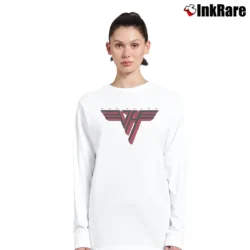 Women’s Van Halen Red Logo Long-Sleeve Top in white | Sleek, Versatile, All-Season