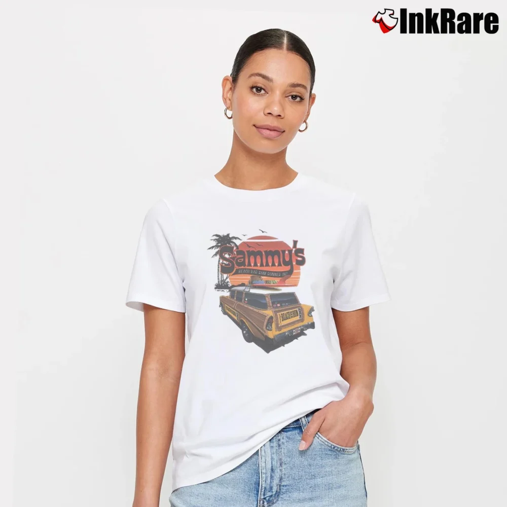 Women’s Van Halen Sammys Beach Bar Rum Runner Signature T-Shirt in white | Soft, Flattering Fit