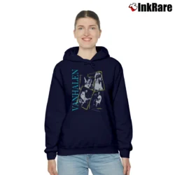 Women’s Van Halen World Tour 1988 Concert Cozy Hoodie in navy | Warm, Structured, Stylish