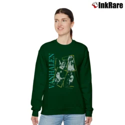 Women’s Van Halen World Tour 1988 Concert Relaxed Sweatshirt in forest green | Soft, Laid-Back Vibe