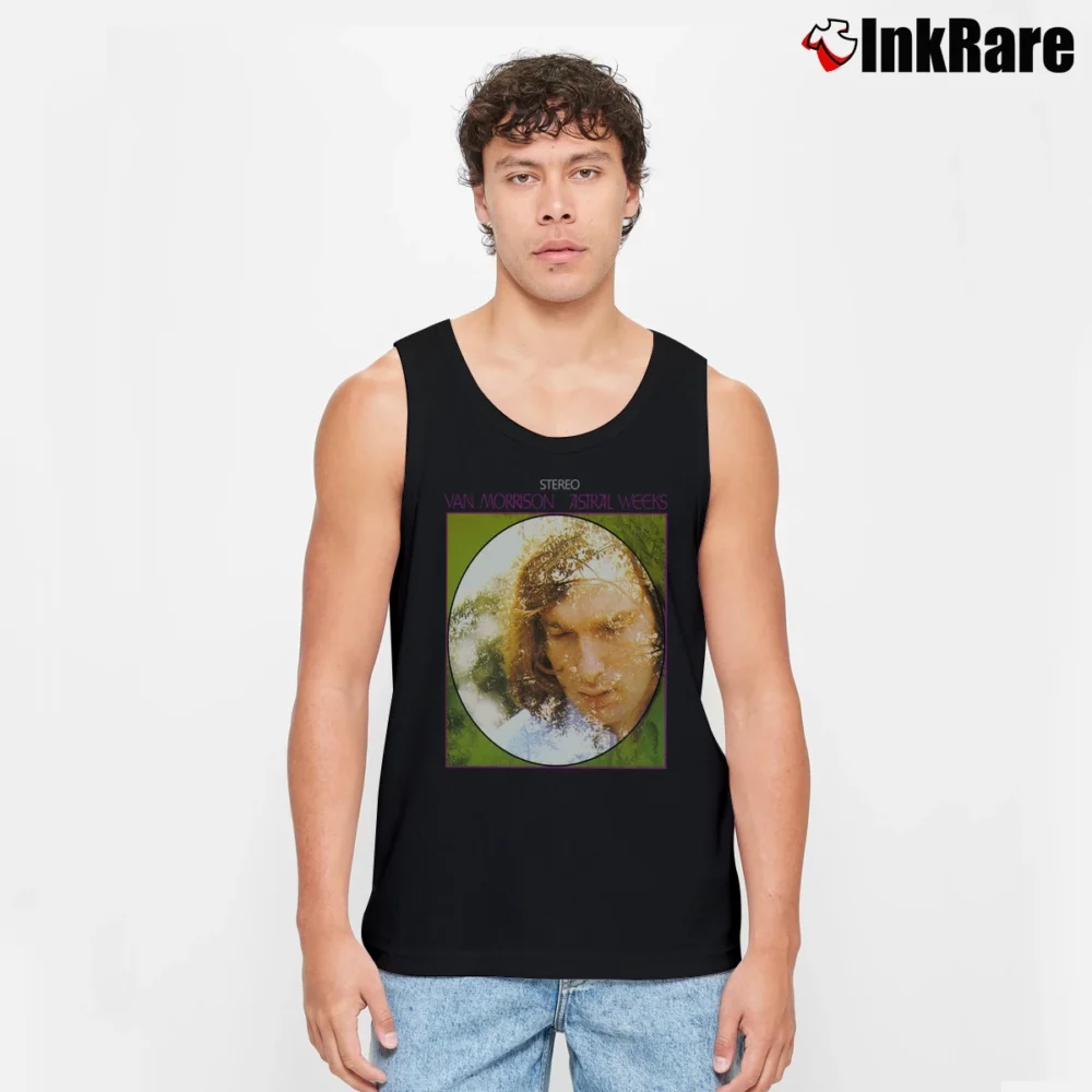 Men’s Van Morrison Astral Weeks Classic Tank Top in black | Breathable, Active-Friendly Design
