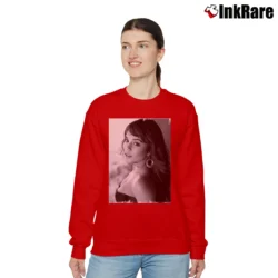 Women’s Vanessa Hudgens One In The City Relaxed Sweatshirt in red | Soft, Laid-Back Vibe