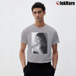 Men’s Vanessa Hudgens One In The City V-Neck Tee in sport grey | Sharp, Breathable, Everyday Staple