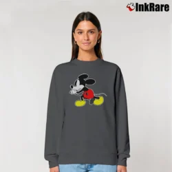 Women’s Vedder Mickey Mouse Graphic Relaxed Sweatshirt in charcoal | Soft, Laid-Back Vibe