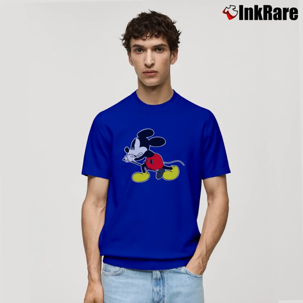 Men’s Vedder Mickey Mouse Graphic Classic T-Shirt in royal blue | Soft, Breathable Everyday Wear