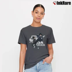 Women’s Vegeta And Goku Duo Dragon Ball Signature T-Shirt in charcoal | Soft, Flattering Fit