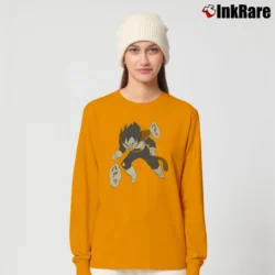 Women’s Vegeta Dragon Ball Z Japanese Long-Sleeve Top in orange | Sleek, Versatile, All-Season