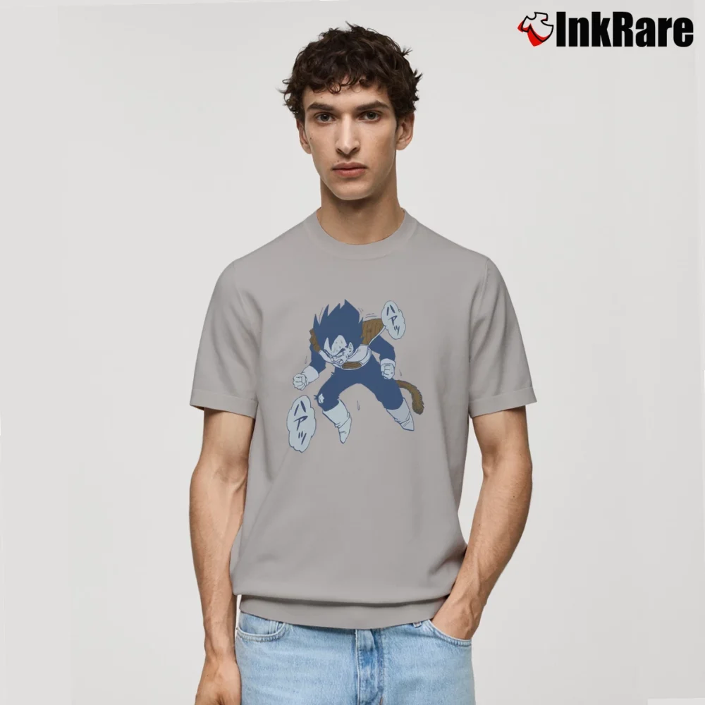 Men’s Vegeta Dragon Ball Z Japanese Classic T-Shirt in sport grey | Soft, Breathable Everyday Wear