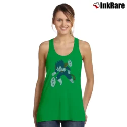 Women’s Vegeta Dragon Ball Z Japanese Tank Top in irish green | Lightweight, Movement-Friendly