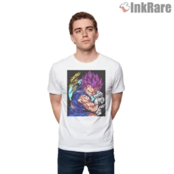 Vegeta God Of Destruction Aura Shirt on white short sleeve shirt for men graphic tee