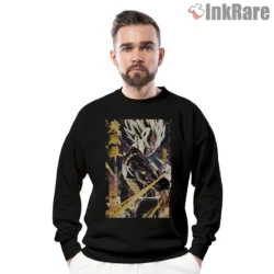 Vegeta Super Saiyan Golden Street Poster Shirt on graphic shirt for men graphic tee