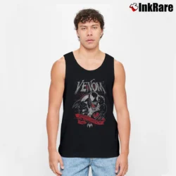 Men’s Venom Eddie Brock Marvel Comics Art Tank Top in black | Breathable, Active-Friendly Design